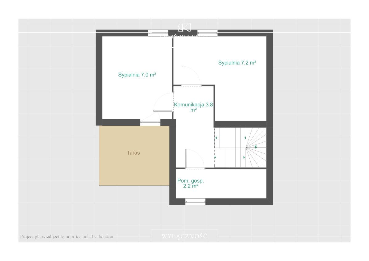 dom szeregowy, 5 pokoi Koninko, ul. Aktorska. Zdjęcie 20