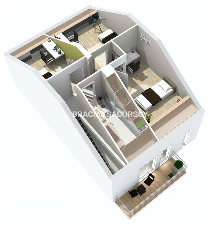 Mieszkanie 4-pokojowe Kraków Swoszowice, ul. Leona Petrażyckiego. Zdjęcie 18