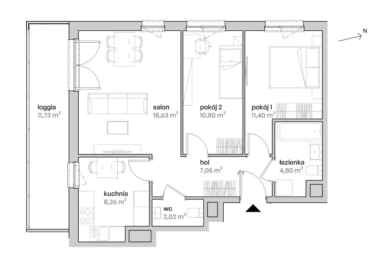 Mieszkanie 3-pokojowe Poznań Starołęka, ul. Unii Lubelskiej. Zdjęcie 7