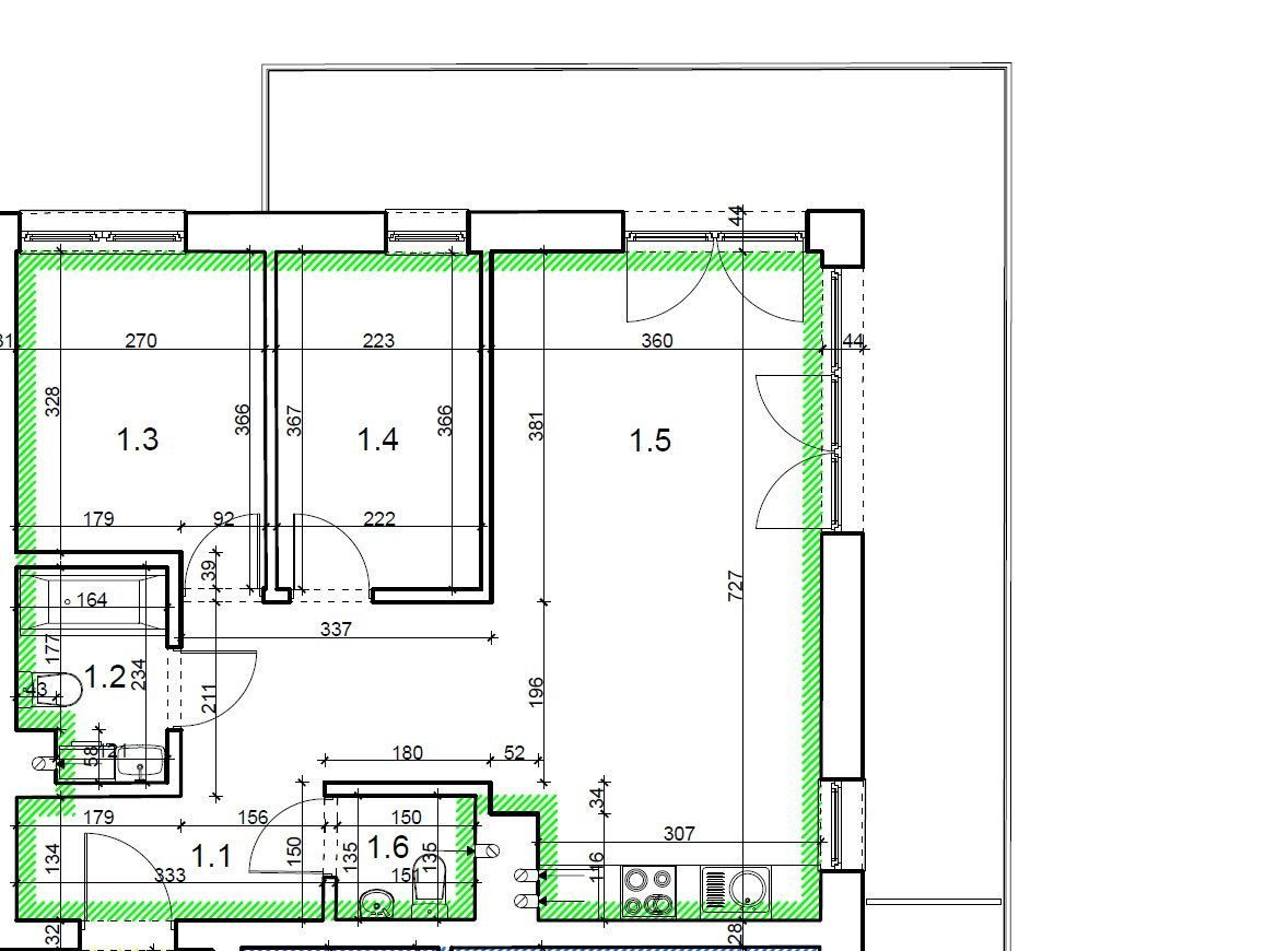 Mieszkanie 3-pokojowe Kraków Borek Fałęcki, ul. Zdunów. Zdjęcie 24