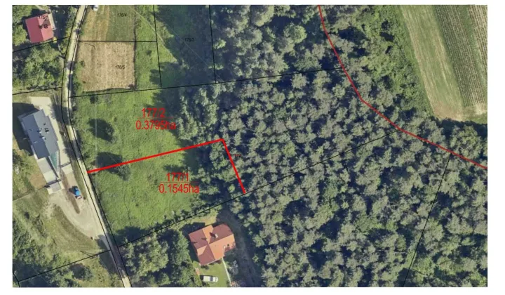 Działka budowlana Nowy Sącz Chruślice, ul. Leśna