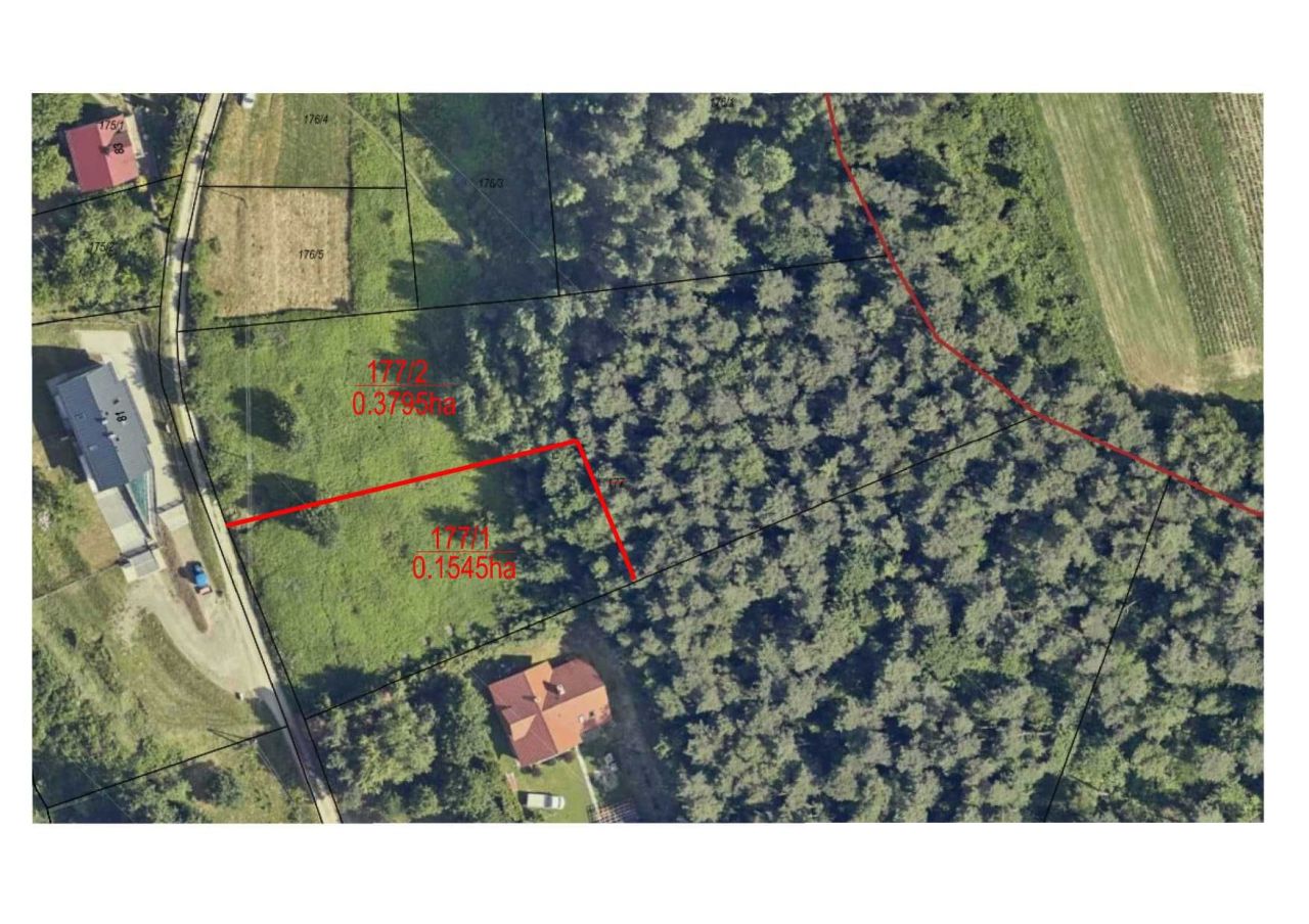 Działka budowlana Nowy Sącz Chruślice, ul. Leśna. Zdjęcie 1