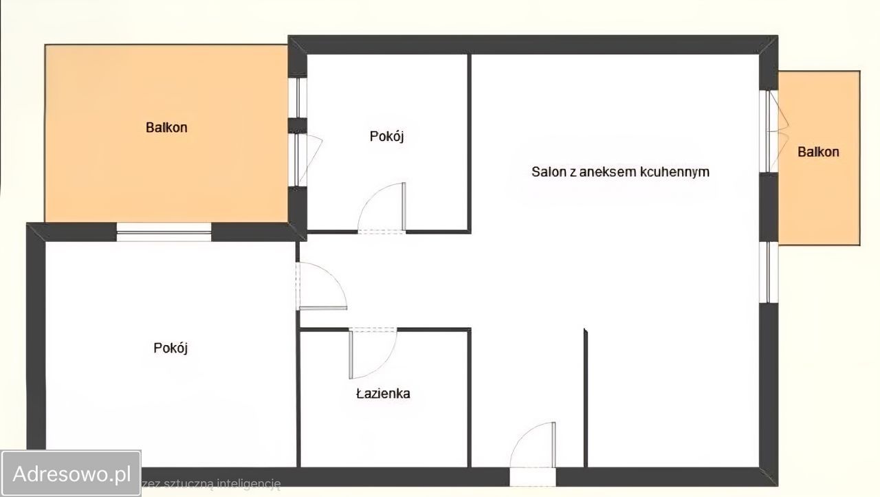 Mieszkanie 3-pokojowe Gdynia Chwarzno-Wiczlino, ul. Władysława Kańskiego. Zdjęcie 6