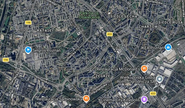 Mieszkanie 3-pokojowe Poznań Rataje, os. Stare Żegrze