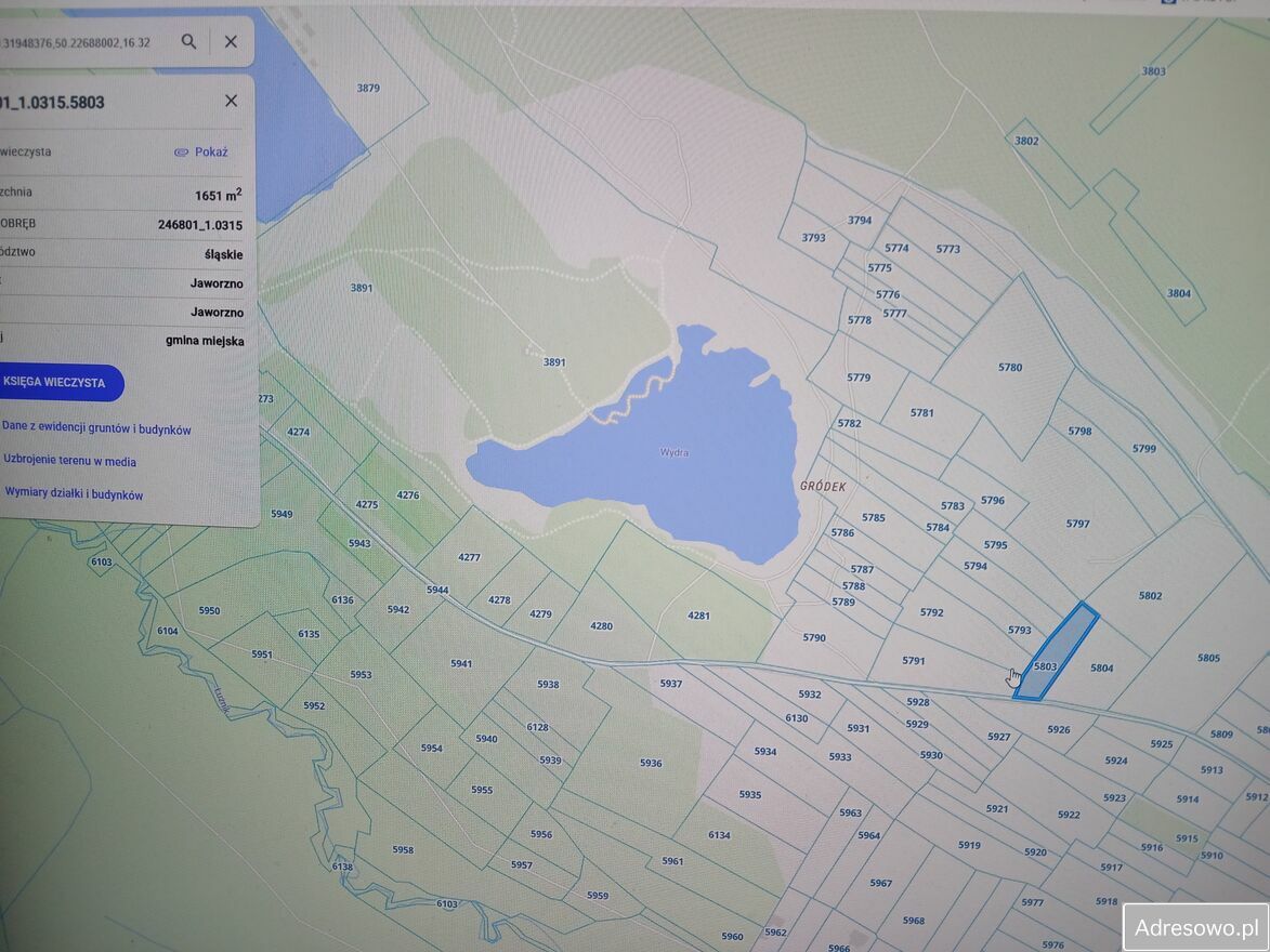 Działka rolna Jaworzno Ciężkowice