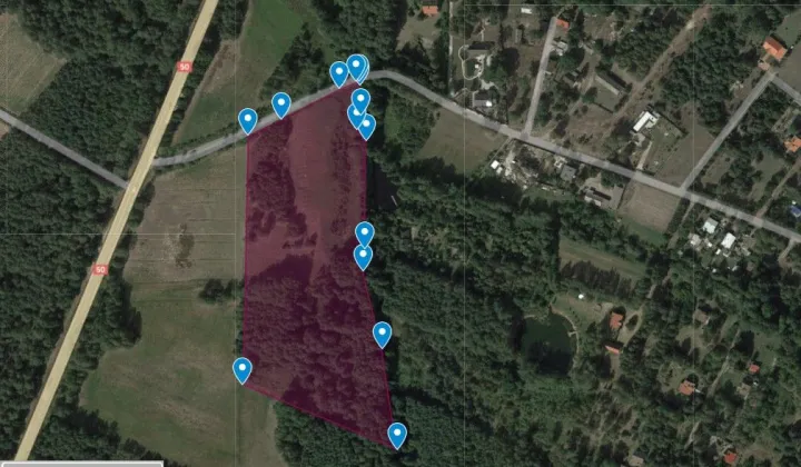 Działka inwestycyjna Kąty-Miąski