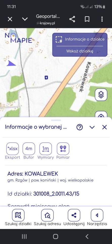 Działka rolno-budowlana Kowalewek. Zdjęcie 4