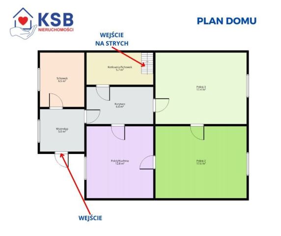 dom wolnostojący, 2 pokoje Okół. Zdjęcie 18