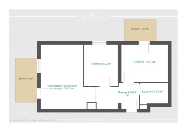 Mieszkanie 3-pokojowe Poznań Naramowice, ul. Sielawy. Zdjęcie 18