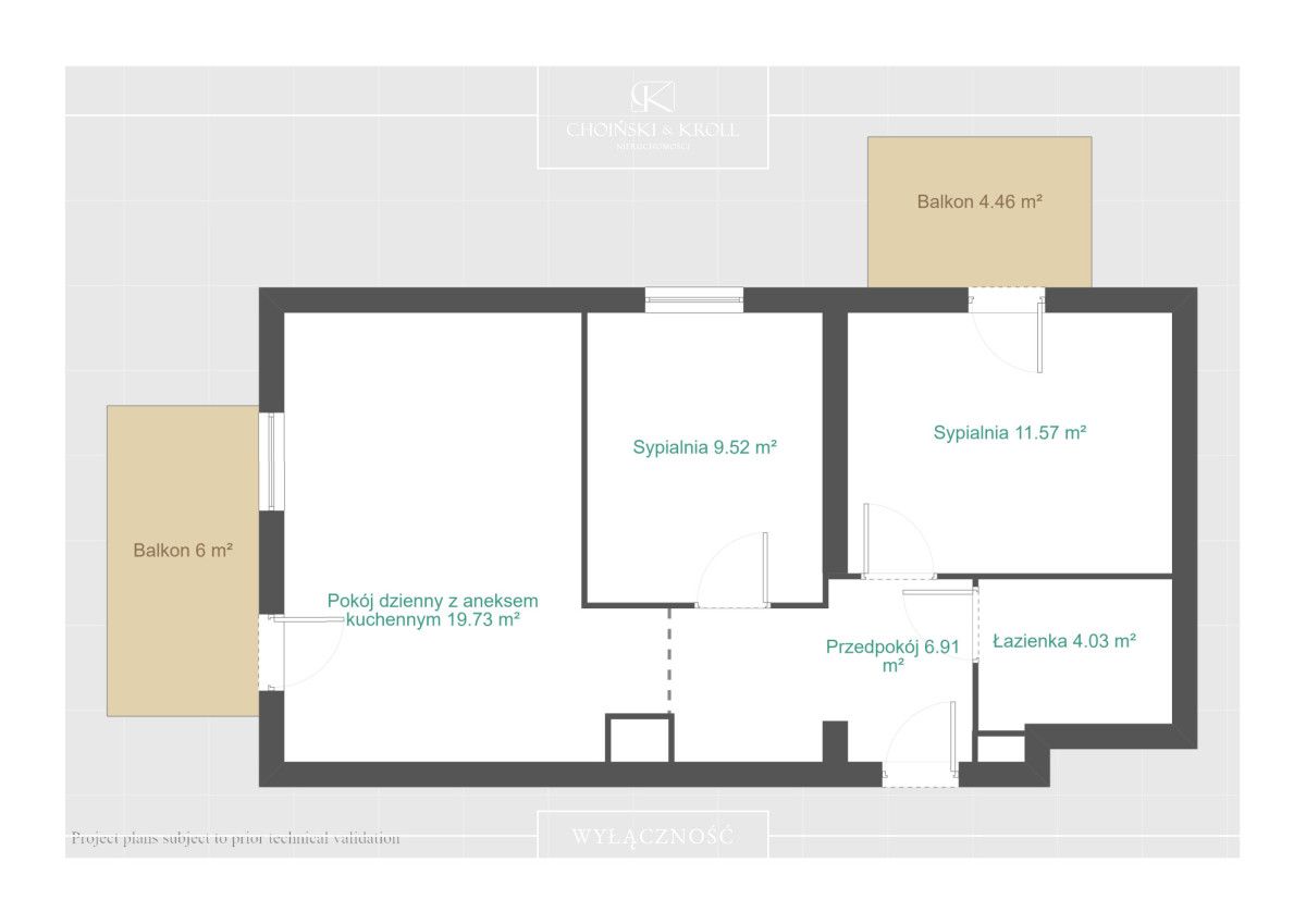 Mieszkanie 3-pokojowe Poznań Naramowice, ul. Sielawy. Zdjęcie 18