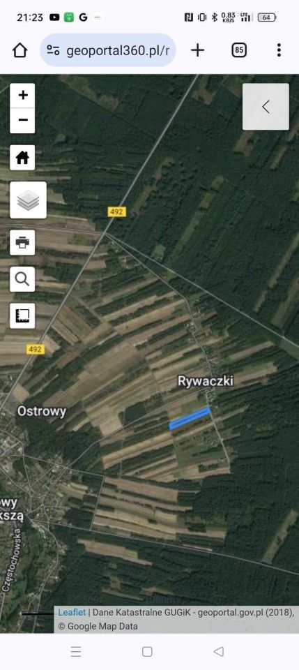 Działka budowlana Rywaczki