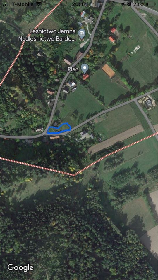 Działka budowlana Jemna. Zdjęcie 2