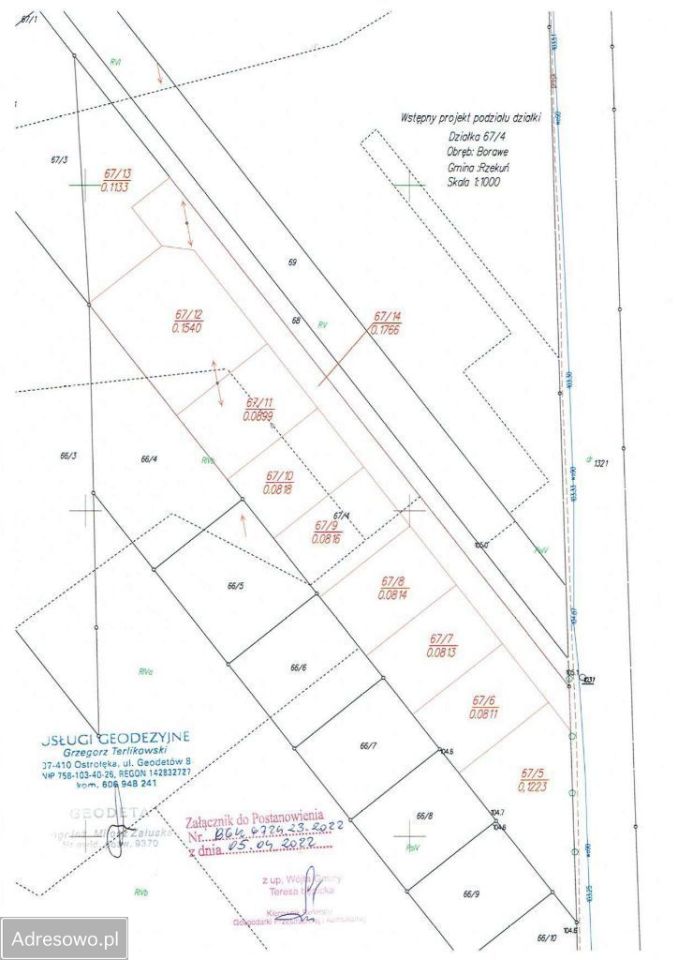 Działka budowlana Borawe. Zdjęcie 2