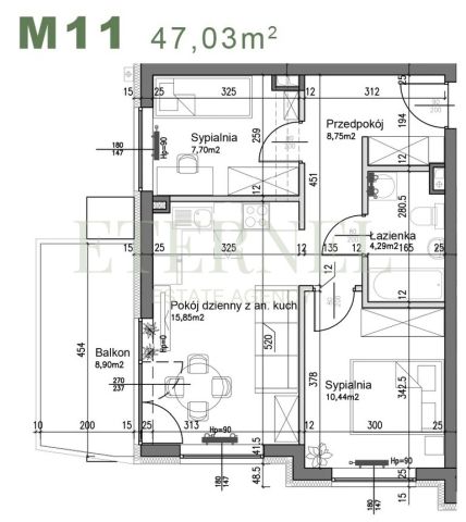 Mieszkanie 3-pokojowe Kraków Czyżyny, ul. Śliwkowa. Zdjęcie 2