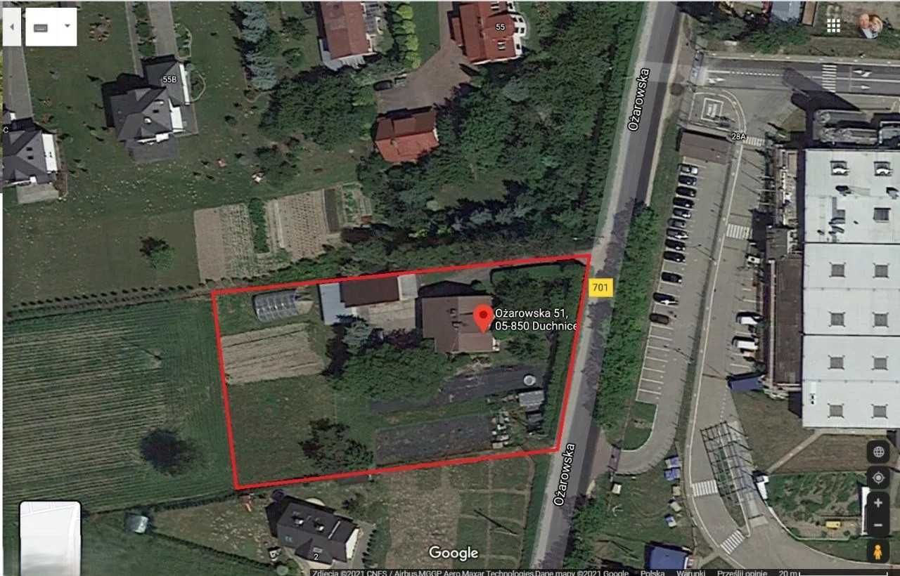 Działka budowlana Duchnice, ul. Ożarowska. Zdjęcie 1