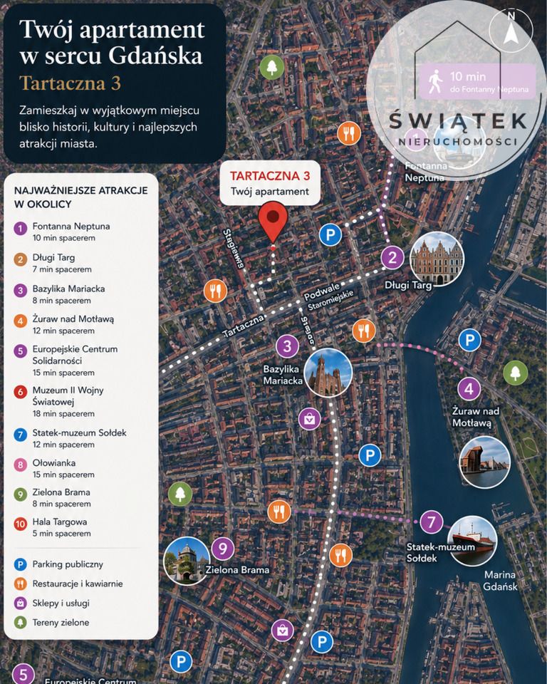 Mieszkanie 2-pokojowe Gdańsk Stare Miasto, ul. Tartaczna. Zdjęcie 2