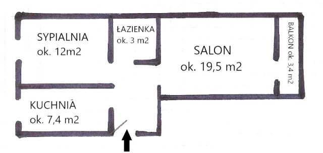 Mieszkanie 2-pokojowe Oświęcim Osiedle, ul. Jędrzeja Śniadeckiego. Zdjęcie 6