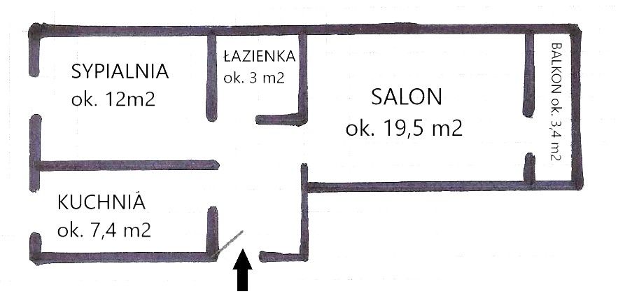 Mieszkanie 2-pokojowe Oświęcim Osiedle, ul. Jędrzeja Śniadeckiego. Zdjęcie 6