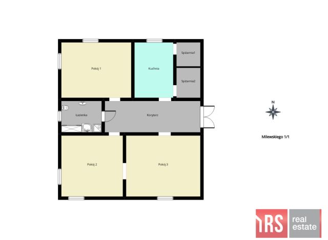 Mieszkanie 3-pokojowe Turek, ul. Wincentego Milewskiego. Zdjęcie 8