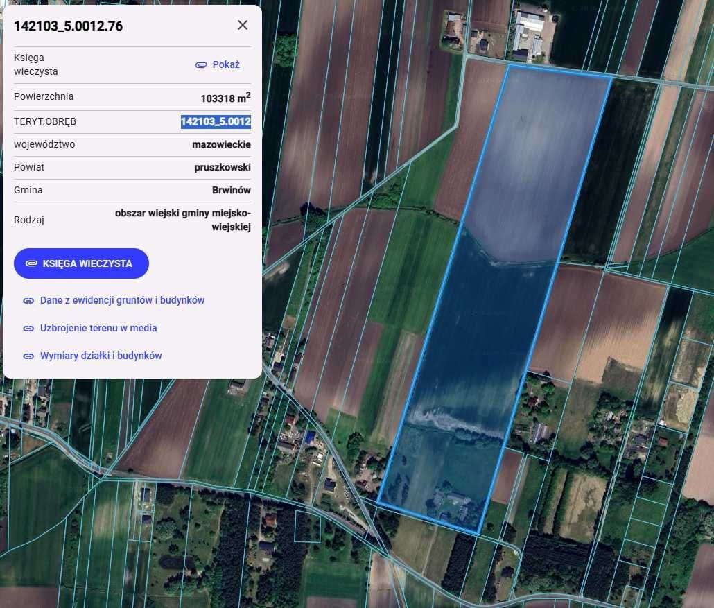 Działka rolna Milęcin. Zdjęcie 2