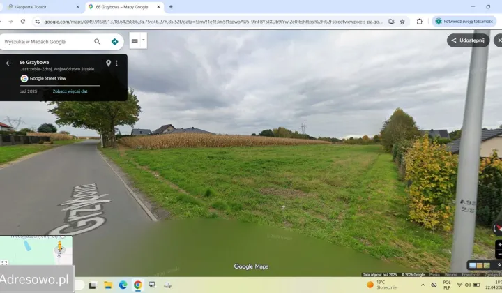 Działka budowlana Jastrzębie-Zdrój Bzie Dolne, ul. Grzybowa