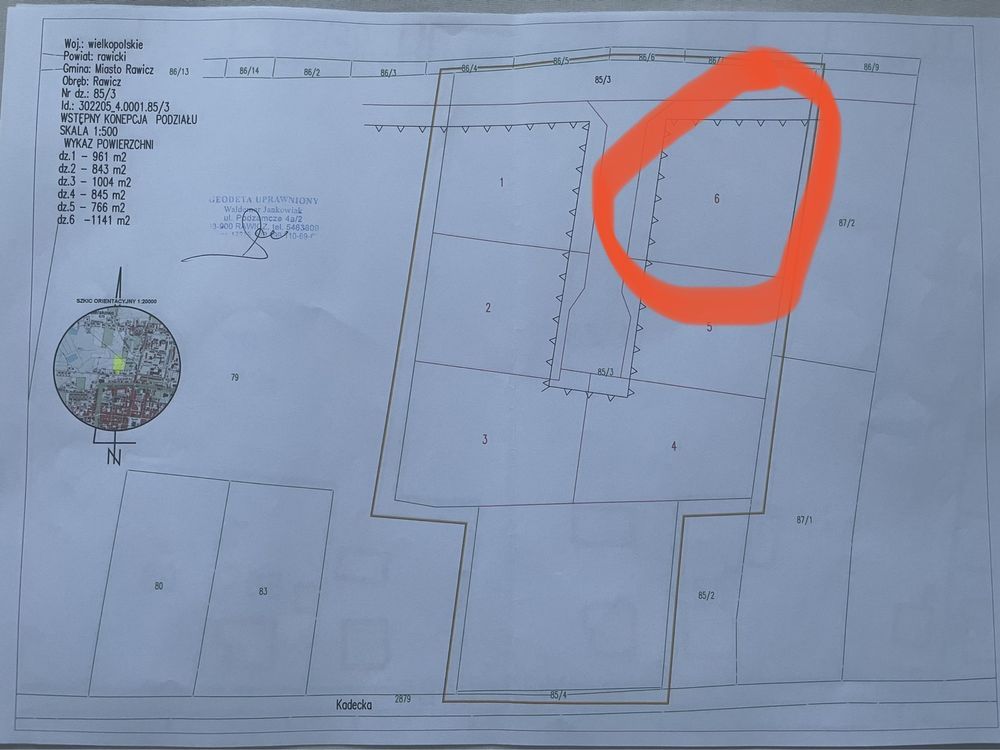 Działka budowlana Rawicz. Zdjęcie 2