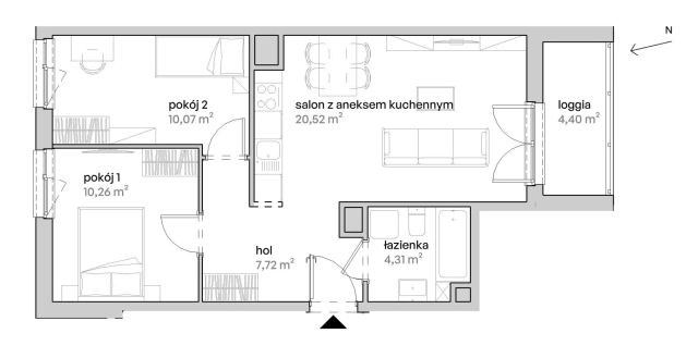 Mieszkanie 3-pokojowe Poznań Starołęka, ul. Unii Lubelskiej. Zdjęcie 7