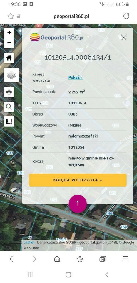 Działka budowlana Kamieńsk, ul. Zjednoczenia. Zdjęcie 3