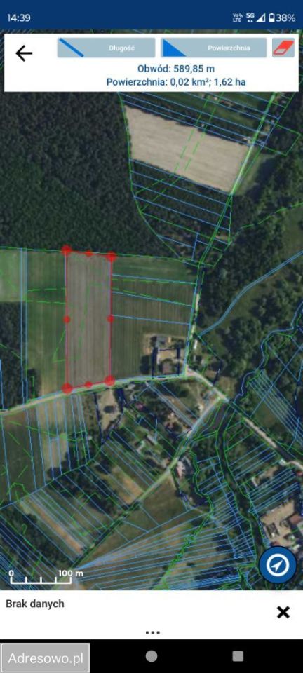 Działka rolno-budowlana Nadole. Zdjęcie 3