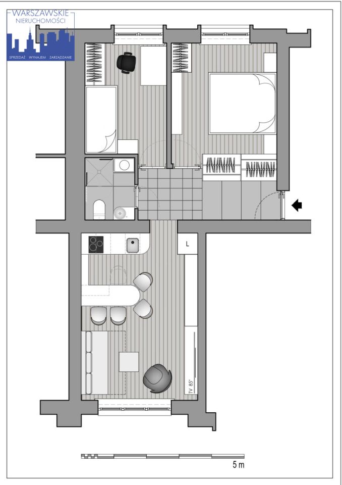 Mieszkanie 3-pokojowe Warszawa Bielany, ul. Efraima Schroegera. Zdjęcie 2