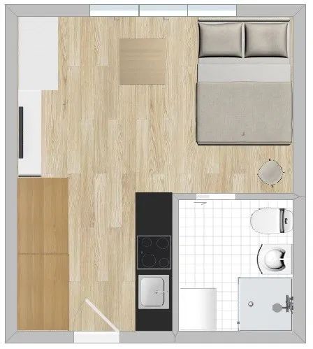 Mieszkanie 1-pokojowe Białystok Centrum, ul. Artura Grottgera. Zdjęcie 8