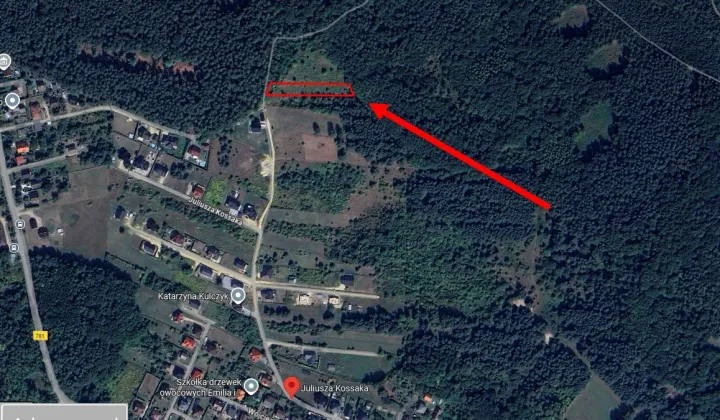 Działka budowlana Płaza, ul. Juliusza Kossaka
