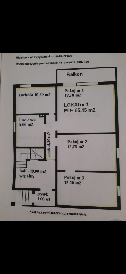 Mieszkanie 3-pokojowe Miastko, ul. Przytulna. Zdjęcie 2