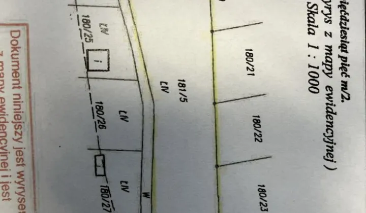 Działka rekreacyjna Jodłów