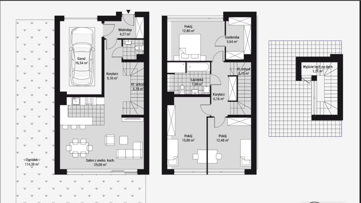 dom wolnostojący, 4 pokoje Kraków Wola Justowska, ul. Rysi Stok. Zdjęcie 23