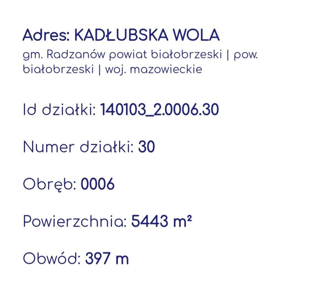 Działka rolna Kadłubska Wola. Zdjęcie 2