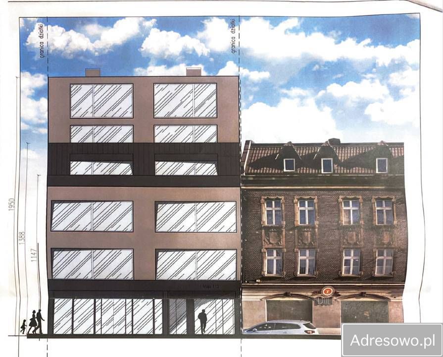 Działka inwestycyjna Katowice Zawodzie, ul. 1 Maja. Zdjęcie 1