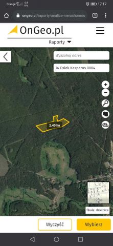 Działka leśna Kasparus. Zdjęcie 1
