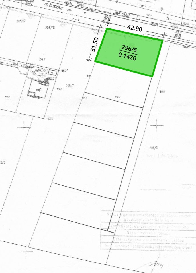 Działka budowlana Leśna Podlaska, ul. Łosicka. Zdjęcie 1