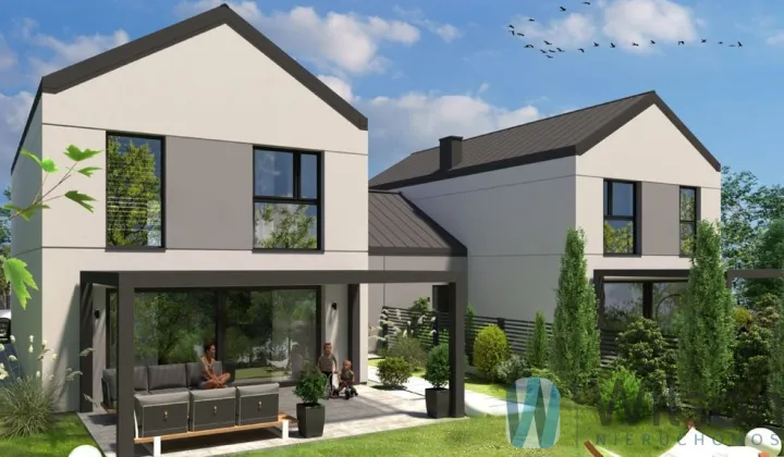 bliźniak, 7 pokoi Bobrowiec