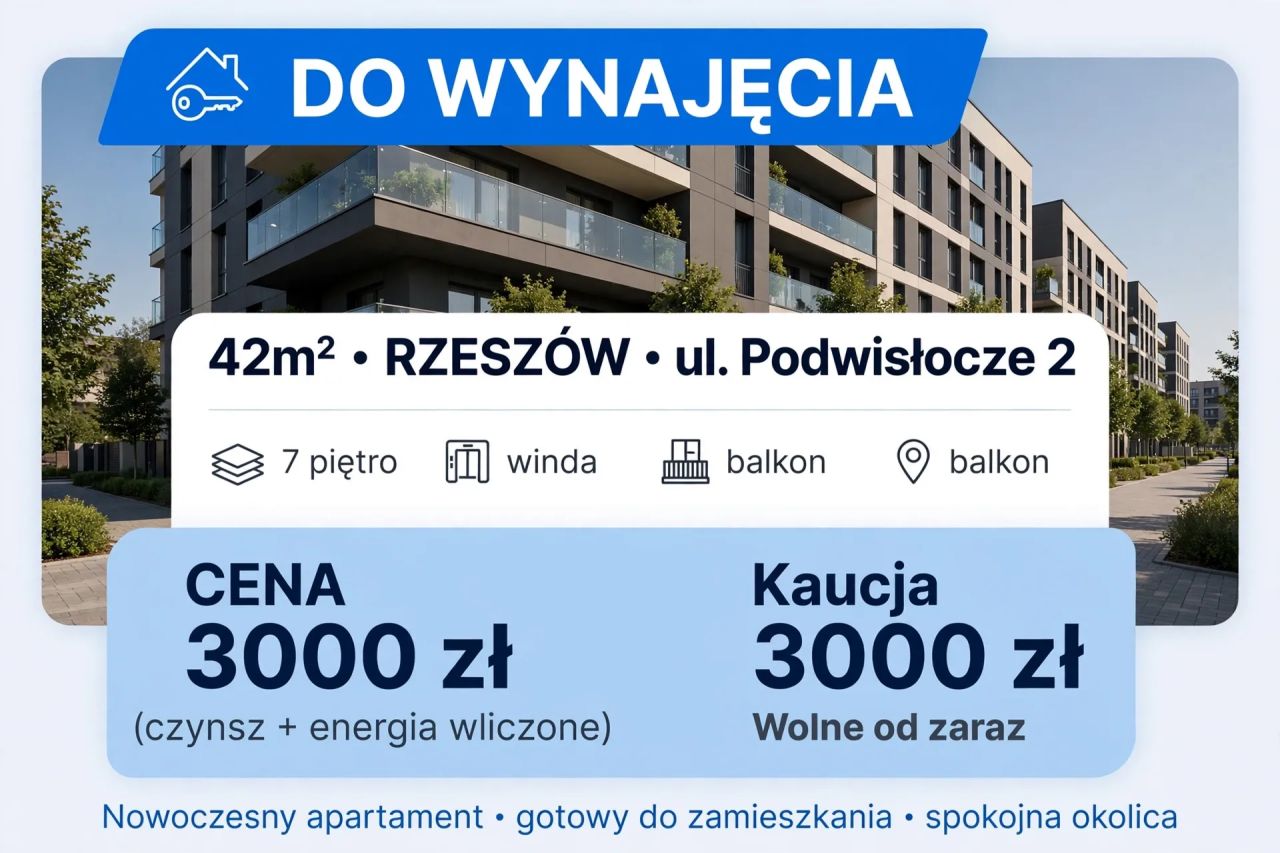 Mieszkanie 2-pokojowe Rzeszów Nowe Miasto, ul. Podwisłocze. Zdjęcie 1
