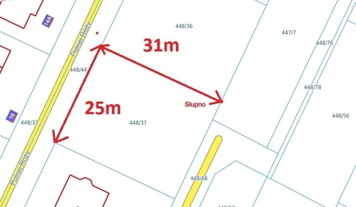 Działka budowlana Słupno, ul. Polnej Róży