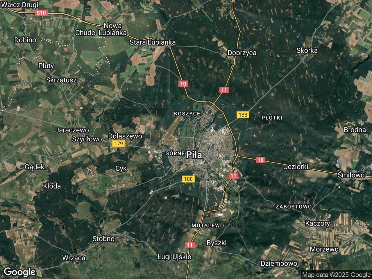 Działka rod Piła Centrum, ul. Paderewskiego