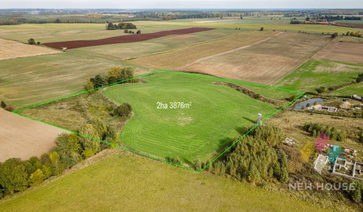 Działka inwestycyjna Mierki