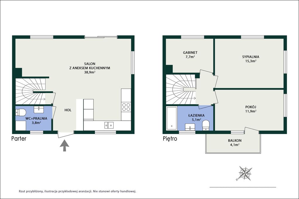 Mieszkanie 4-pokojowe Łomianki Dolne, ul. Kościelna Droga. Zdjęcie 6