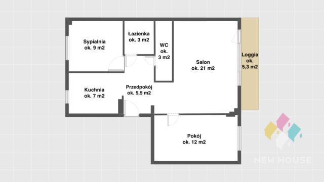 Mieszkanie 3-pokojowe Olsztyn Jaroty, ul. Ernsta Wiecherta. Zdjęcie 13