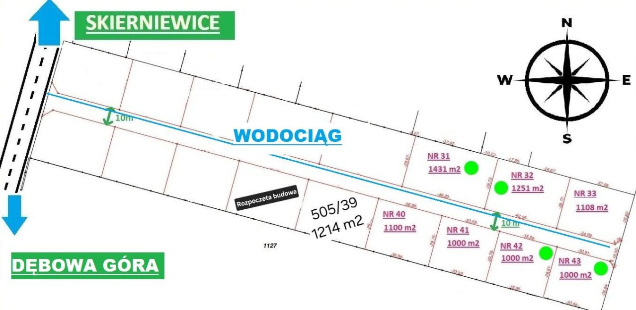 Działka budowlana Dębowa Góra. Zdjęcie 3