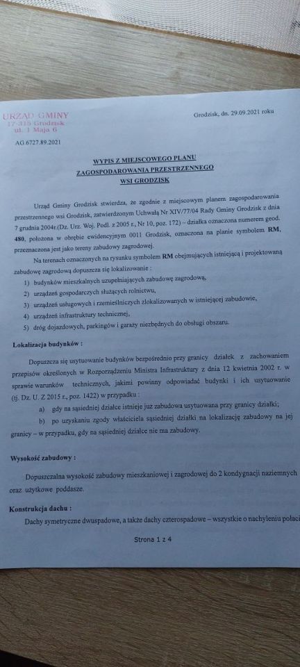 Działka rolno-budowlana Grodzisk. Zdjęcie 5