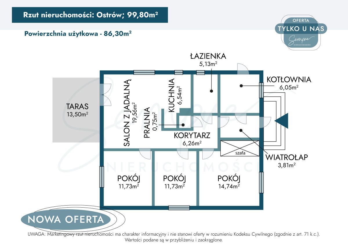 dom wolnostojący, 4 pokoje Ostrów. Zdjęcie 37