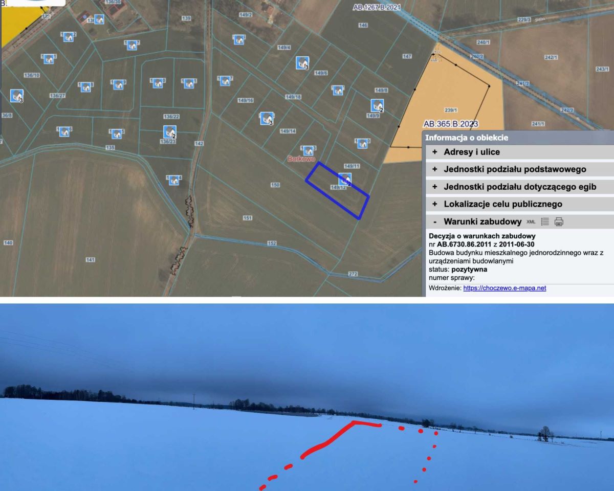 Działka budowlana Borkowo Lęborskie. Zdjęcie 2